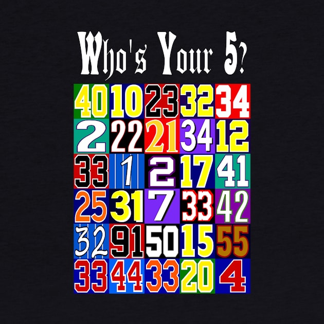 Who's Your 5 Classic Basketball Shirt by Retro Sports